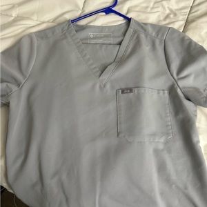 Medium light gray figs Catarina™ One-Pocket Scrub Top